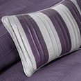 thumbnail image 3 of Madison Park Hampton 7 Piece Comforter Set, King, Plum, 3 of 5