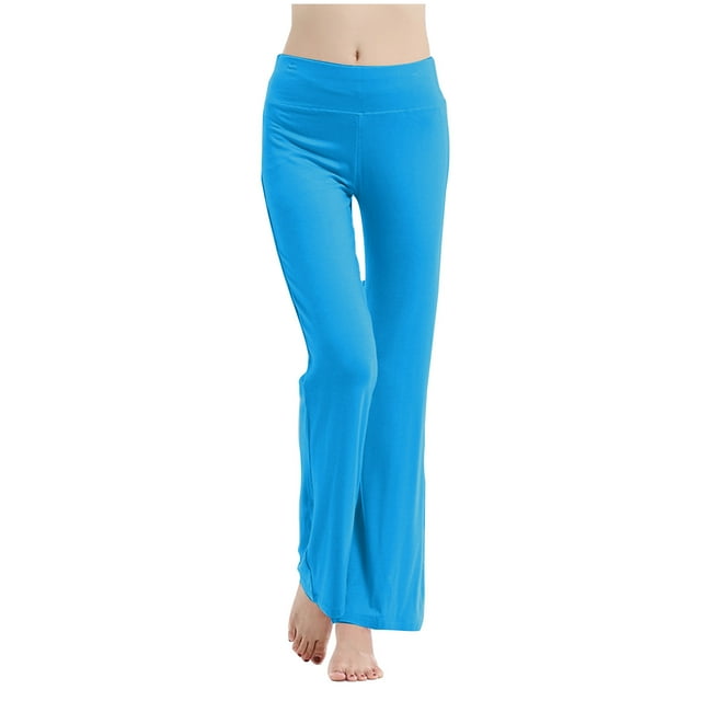 Bowake Bootcut Yoga Pants Pantalon de Danse Évasé Taille Haute pour Femmes, Long, Extensible, pour Entraînement et Course