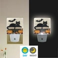 thumbnail image 2 of Yayeee LED Plug in Night Light for The Home with Auto Dusk to Dawn Light Sensors, 2 Pack, Beige Halloween Cat, 2 of 6