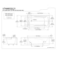 thumbnail image 2 of Aqua Eden VTAM6032L21 60-Inch Acrylic 3-Wall Alcove Tub with Left Hand Drain Hole, White, 2 of 3
