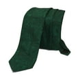 thumbnail image 3 of Men’s Paisley Emerald Formal Satin Self-Tie Necktie in a Variety of Colors by Spencer J’s Signature Satin Collection, 3 of 3