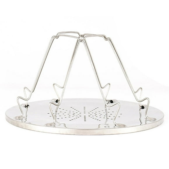 4 Slice Outdoor Camping BBQ Toaster Tray Foldable Bread Toast Rack Grill