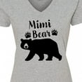 thumbnail image 4 of Inktastic Mimi Bear in Black Women's V-Neck T-Shirt, 4 of 5