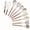 White, variant on 10-Piece Silicone Kitchen Utensil Set - Heat Resistant Non-Stick Cooking Tools with Ergonomic Wooden Handles