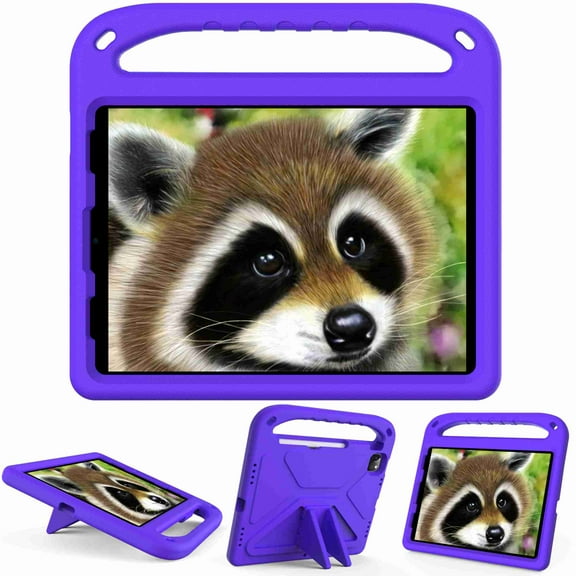 Dteck for New iPad Pro 11" 2021/2020/2018 (3rd/2nd/1st Generation) Kids case with Handle Stand EVA Kid-Proof Rugged Shockproof Protective Lightweight Full Cover Case for Boy Girl Kids (purple)