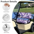 thumbnail image 6 of HUIACONG Purple Camouflage Print Universal Golf Cart Blanket Seat Covers for EZGO TXT RXV Golf Cart Bench Seat, Soft Machine Washable Golf Cart Seat Covers 2 Pack, 6 of 7