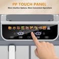 thumbnail image 4 of 10-in-1 Air Fryer 9.5 QT, Large Airfryer with 2 Independent Frying Baskets, Sync Finish & Match Cook, Shake Reminder, Wide Temperature 80-450°F, Roast Bake Defrost Dehydrate, Grey, 4 of 5