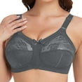 thumbnail image 2 of mgoYE Women's Full Coverage Minimizer Underwire Plus Size Support Bra(Dark Gray,38), 2 of 5