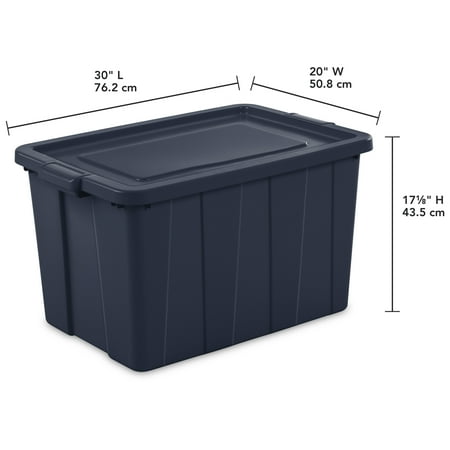 Sterilite 30 Gal. Tuff1 Tote Dark Indigo - Walmart.com - Walmart.com