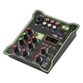 thumbnail image 2 of Mixing 5-Channel Compact Audio Mixer Sound Mixing Console 48V Phantom Power USB Audio Interface LED Display Built-in Reverb Effect BT Function for DJ Recording Live Broadcast, 2 of 7