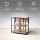 thumbnail image 3 of Ilios Innova | Barra de Cocina Multifuncional con Soporte para Copas, Diseño Industrial con Estructura Metálica y Repisas de MDF con Melamina, 3 of 9