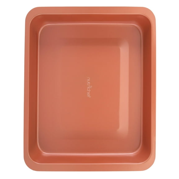 NutriChef 15-inch Roasting Pan, Non-Stick Coated Layer Surface, Great for Food Preparation, Serving, Roasting, Chicken, Pork, Poultry, Pastry, Dessert, Baking, Used for Model Number NCBSCC54