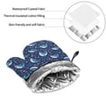 thumbnail image 6 of Salouo Party Shark Cut for Oven Mitts and Potholders BBQ Gloves-Oven Mitts and Pot Holders Non-Slip Cooking Gloves for Cooking Baking Grilling (4-Piece Set), 6 of 6