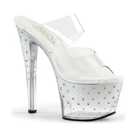 - Women's Pleaser Stardust 702T Platform Slide