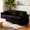Black, variant on BSHTI 86.6” Machine Washable Sofa with 2 Pillows, Plush Teddy Fabric Couch, Easy Assembly Living Room Sofa, Black