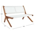 thumbnail image 3 of SAFAVIEH Kobina Outdoor Patio, Bench, Natural/White, 3 of 9