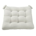 thumbnail image 2 of (2 pack) Mainstays Textured Chair Seat Pad (Chair Cushion), Silver Color, 1-Piece, 15.5" x 16", 2 of 5