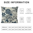 thumbnail image 5 of COMIO Teal Decorative Throw Pillow Covers Sunflower Dahlia Pillow Covers for Couch Sofa Bed Living Room ,Outdoor Pillow Covers Boho Throw Pillow Cover Square Pillowcase Farmhouse Home Decor White, 5 of 5
