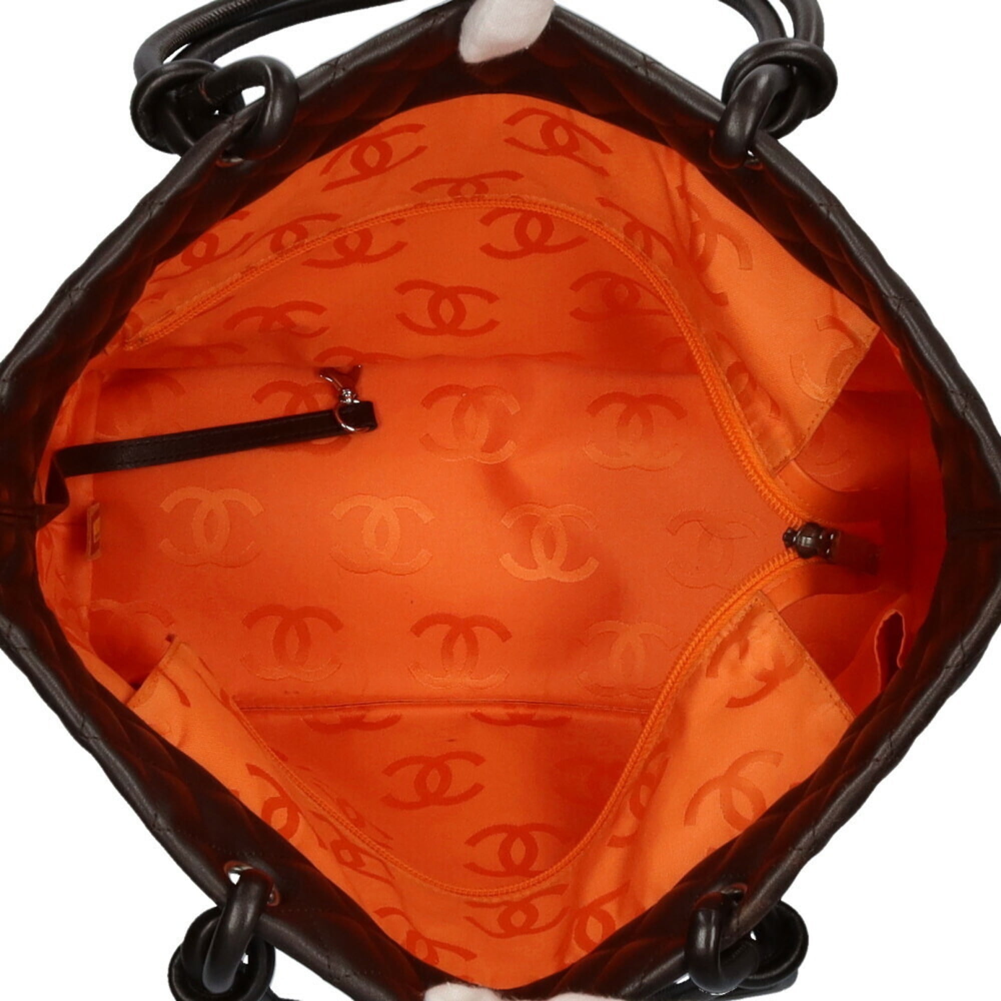 Buy Used Chanel CHANEL cambon tote bag calf ladies Online at Lowest