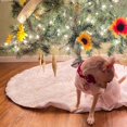 thumbnail image 3 of Christmas Tree Skirt 60 Inch Faux Fur Snowflake Sequin White Skirt for Christmas Tree,Winter Christmas Tree Mat,Holiday Party Christmas Tree Decorations, 3 of 6