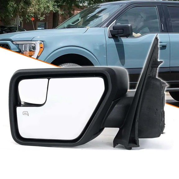 MZORANGE Driver Left Side Door Mirror Heated Manual Folding For 2021-2023 Ford F-150 F150