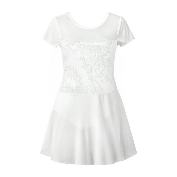 Ballet Leotards for Girls Toddler Dance Ballet Leotard with Skirt Ballerina Dresses Tutu Outfits Flutter Sleeve