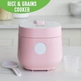 thumbnail image 3 of GreenLife Healthy Ceramic Nonstick Go Grains, 4-cup Rice and Grains Cooker, Pink, 3 of 8