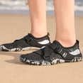 thumbnail image 6 of Womens Quick Dry Water Shoes Non-Slip Barefoot Aqua Socks for Beach Swim Pool Yoga Adjustable Straps Black,Size 6, 6 of 9