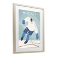 thumbnail image 2 of Stupell Industries Mid-Century Vintage Hockey Player Birch Framed Print Under Glass, 17 x 21, by Martin Wickstrom, 2 of 8