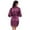 Purple, variant on Bridal Silk Robe for Women's Short Kimono Gold Shimmer Wedding Party Satin Bathrobe