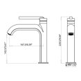 thumbnail image 5 of Bathroom Sink Faucet, Solid Brass Single Lever Bathroom Basin Faucet, 5 of 5