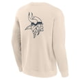 thumbnail image 3 of Men's Fanatics Cream Minnesota Vikings Elements Future Ground Lettering Pullover Sweatshirt, 3 of 3