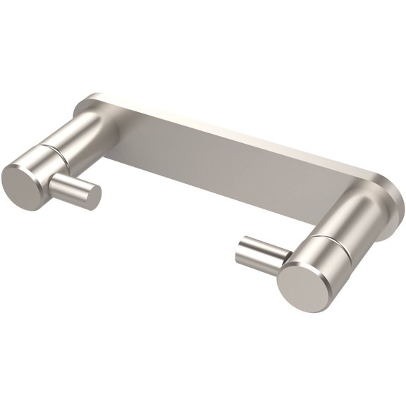 Fresno Collection Rollerless Toilet Paper Holder in Satin Nickel