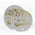 thumbnail image 2 of Inkdotpot Pack Of 50 Real Gold Foil Paper Tags Let Love Sparkle Wedding Favor Hang Tags, 2 of 7