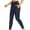 Navy, variant on LEBONYARD Trousers for Women Clearance,Women's High Waist Drawstring Running Fitness Pants Tight Leg Sports Pants Long Pants Navy S