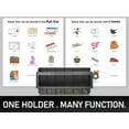 thumbnail image 3 of Rebee Vision Key Holder Wall Mount - Farmhouse Key Rack Mail Organizer with 6 Key Hooks & Mesh Basket (Black, 13-inch), 3 of 5