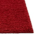 thumbnail image 5 of Well Woven Solid Shag Red Modern Geometric Plain Plush 8 Round (7'10" Round) Area Rug, 5 of 7