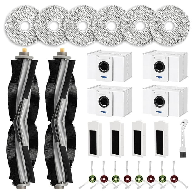 Juego de Accesorios para T20 Omni / T20E Omni Aspiradora Robot Piezas de Repuesto Cepillo Lateral Principal Filtro Fregonas