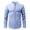 Light Blue, variant on Men's Shirts Retro Stand Collar Long Sleeve Stretchy Business Tops Formal Solid Color Comfortable Dress Shirts for Men