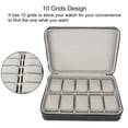 thumbnail image 4 of Ccdes Watch Collector Case,10 Grids Watch Display Storage Box Zipper Travel Collector Case Organizer, Travel Watch Case, 4 of 8