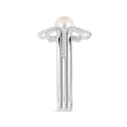 thumbnail image 3 of ANGARA Starburst Freshwater Cultured Pearl and Diamond Gemini Stackable Ring in 14K White Gold for Women | June Birthstone, Birthday, Anniversary, Jewelry Gift for Women | Pearl Ring, 3 of 10