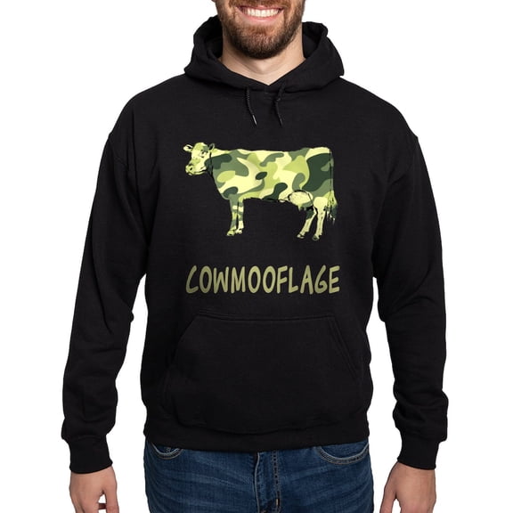 CafePress - Cowmooflage Hoodie (Dark) - Pullover Hoodie, Classic, Comfortable Hooded Sweatshirt