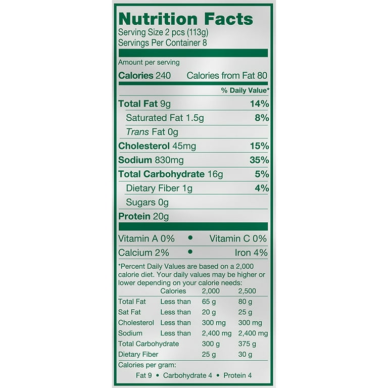 Top Chick Breaded Chicken Tenderloins, 20g Protein per 2 Piece Serving, 2 lb (Frozen)