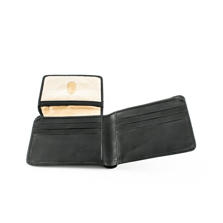Classic men's Italian leather bifold wallet