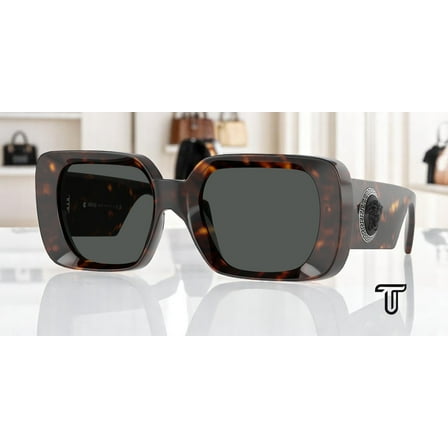 VERSACE VE4473U 108 87 Havana Dark Grey 54 mm Women's Sunglasses