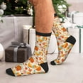 thumbnail image 7 of Pofeuu Pumpkin Fall Pears Print Crew Socks, Adult Running Hiking Socks for Youth and Adult, 7 of 7