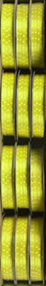 Offray Ribbon, Yellow 1/8 inch Dot Satin Ribbon, 15 feet