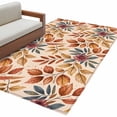 thumbnail image 2 of 3'x5' Area Rugs, Brown Leaves Fall Indoor Outdoor Area Rug for Living Room Bedroom, Farmhouse Vintage Botanical Leaf Washable Bathroom Rugs Kitchen Floor Carpet Mats Home Decor Aesthetic, 2 of 8