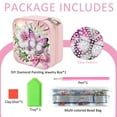 thumbnail image 2 of 5D DIY Diamond Painting Jewelry Box Kit Floral Butterfly Diamond Art Storage Box Kit For Home Crafts, Decor, or Creative Gifts, 2 of 7