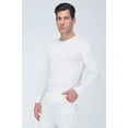 thumbnail image 4 of Men's Cottonique M17772 Latex Free Organic Cotton Ribbed T-Shirt (Natural 2XL), 4 of 5